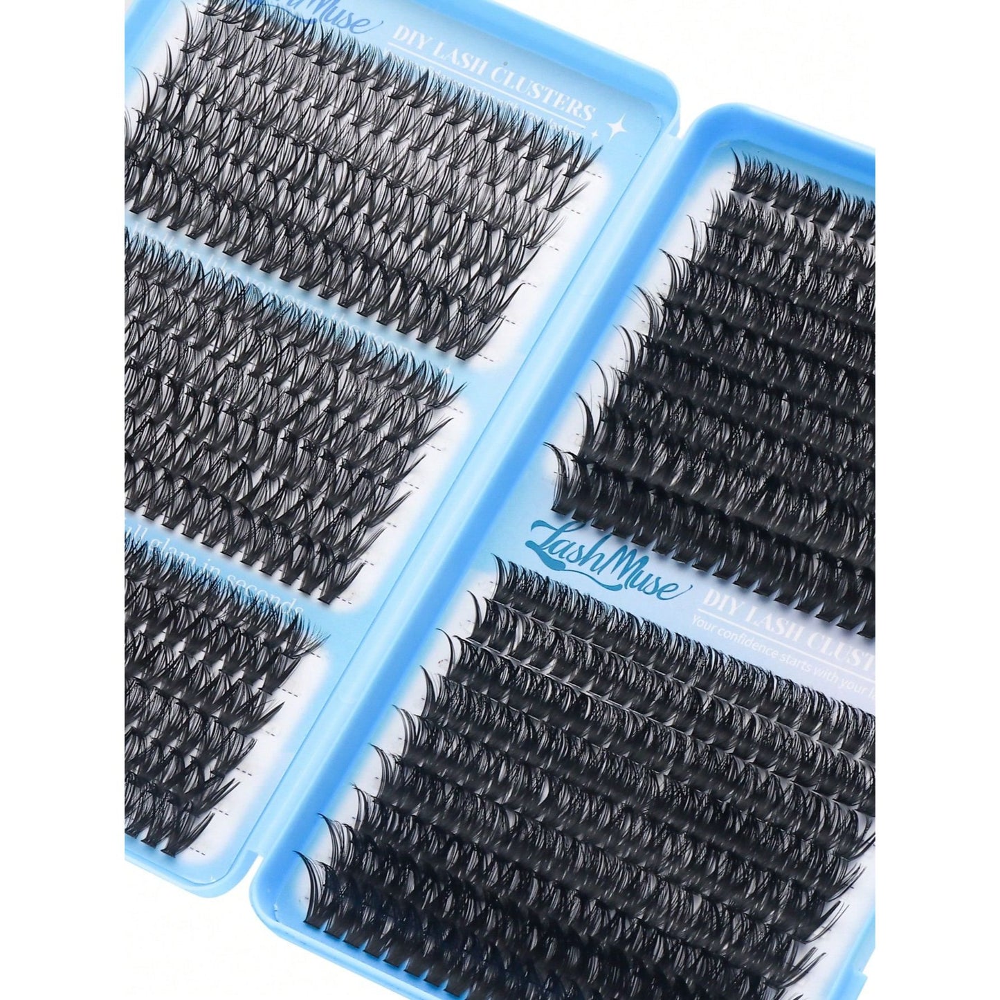 Ultra-Dense, Waterproof, Long-Lasting Lashes Kit,30D,40D,50D,60D, Includes Lash Glue, Tweezers