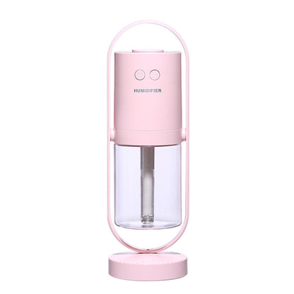 Humidifier, USB projector light, 360° rotating desktop, mini, silent