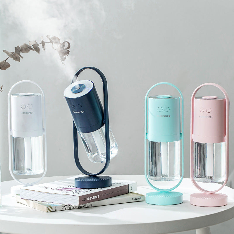Humidifier, USB projector light, 360° rotating desktop, mini, silent