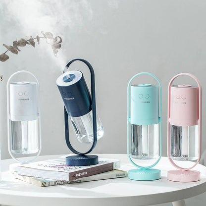 Humidifier, USB projector light, 360° rotating desktop, mini, silent