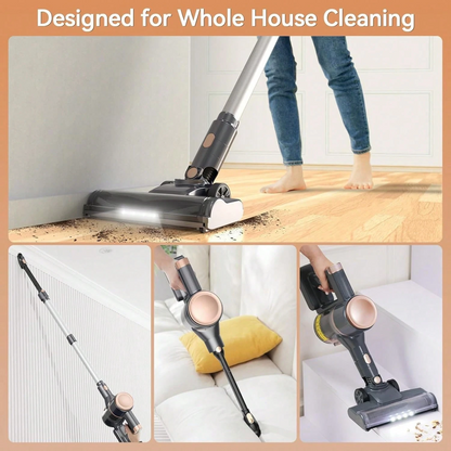 Handheld vacuum cleaner, cordless vacuum cleaner, lightweight and portable, powerful suction, 2200mAh battery.