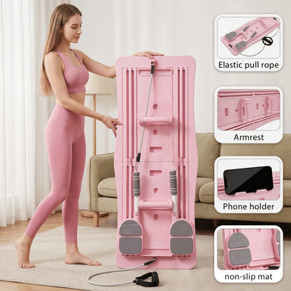 Multi-Purpose Foldable Pilates Reformer Board