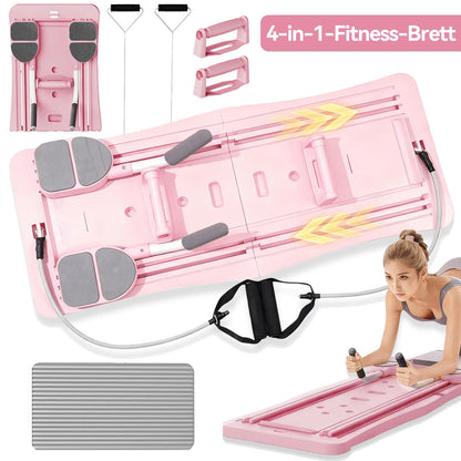Multi-Purpose Foldable Pilates Reformer Board