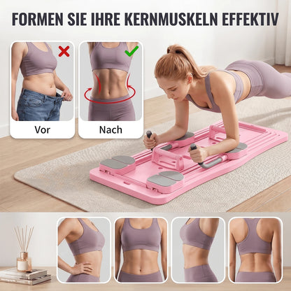 Multi-Purpose Foldable Pilates Reformer Board