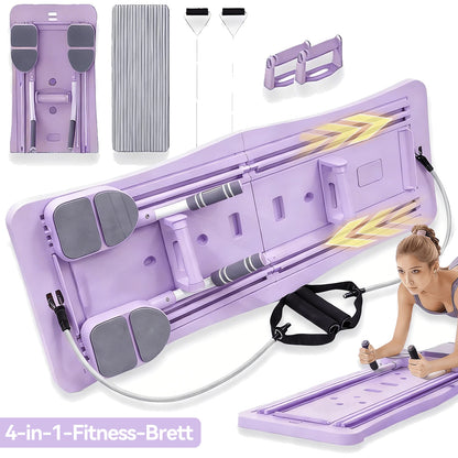 Multi-Purpose Foldable Pilates Reformer Board