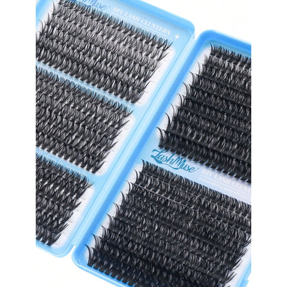 Ultra-Dense, Waterproof, Long-Lasting Lashes Kit,30D，40D，50D，60D, Includes Lash Glue, Tweezers